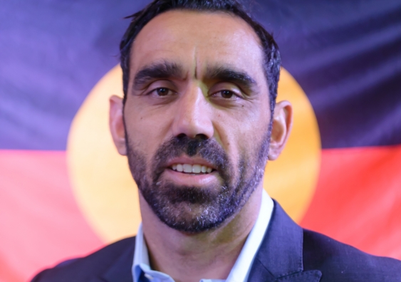 "Recognise Campaign Adam Goodes Presser". Licensed under CC BY-SA 4.0 via Wikimedia Commons