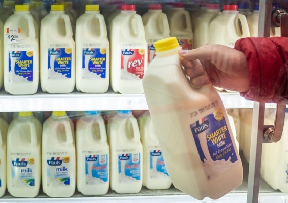 Woolworths is pushing up the price of milk. It’s normally no way to help farmers. Image from Shutterstock