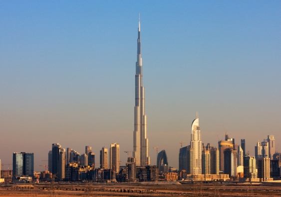 The world’s current tallest skyscraper is the Burj Khalifa in Dubai. It’s 828 metres tall. But we could go taller. Image from Shutterstock