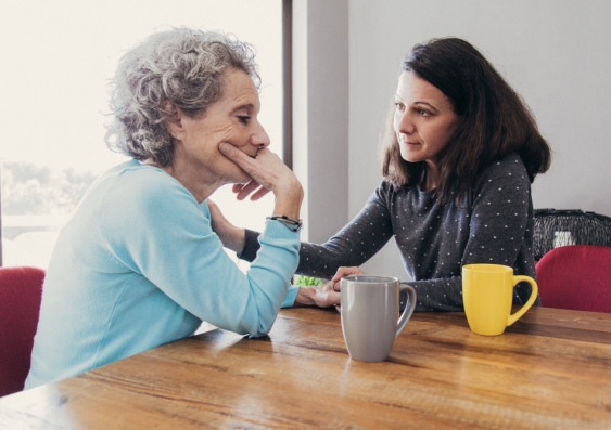 Care workers overwhelmingly say they have insufficient time to either talk to their clients or get to know their uniqueness. Credit: Shutterstock.