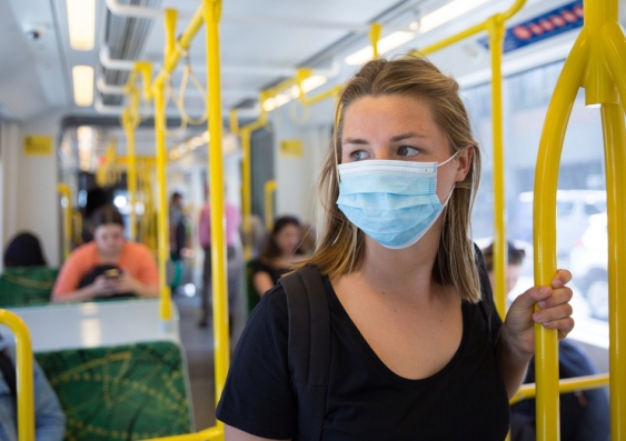 The World Health Organisation says surgical face masks can reduce the risk of COVID-19 infection by 67%. Image from Shutterstock