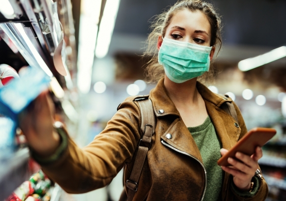The World Health Organisation has been encouraging people to wear masks in public to help combat the spread of COVID-19. Image from Shutterstock