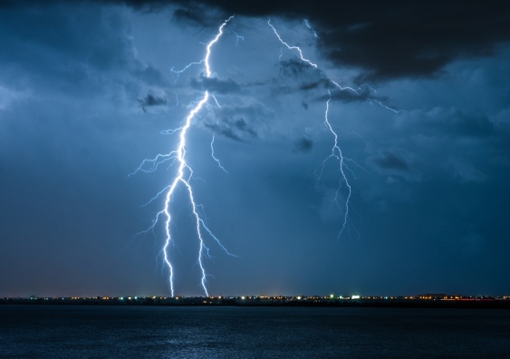 Did you know: lightning can strike the same place multiple times? For example, the Empire State Building is reportedly struck by lightning roughly 23 times per year. Image: Shutterstock