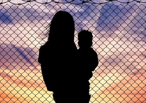 There is currently little research assessing how spending time in an adult prison affects a child’s later development. Image from Shutterstock