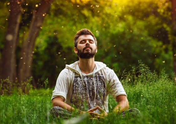 Learning to relax, such as through meditation, is one way of boosting your mental health. Image from Shutterstock