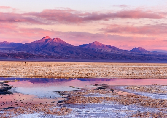 The Atacama desert, where scientists found stromatolite-building microbial mats that thrive in the complete absence of oxygen. Image from Shutterstock