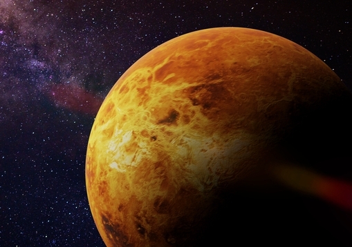 The discovery of phosphine in the atmosphere of Venus has sparked speculation there may be some form of life on the planet. Image from NASA/Shutterstock