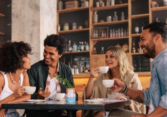 "We can probably all relate to the mental health benefits of being able to go for a coffee with our friends and having a chat," lead author Dr Kelly Clemens says. Image: Shutterstock