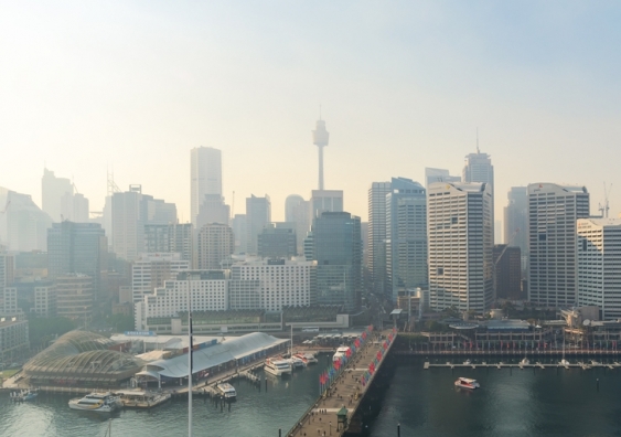 On Thursday air pollution levels in Sydney reached hazardous levels for the second time in a week. Image from Shutterstock