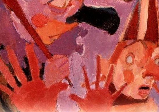 A detail from the cover of Christina Stead's novel 'The man who loved children'.