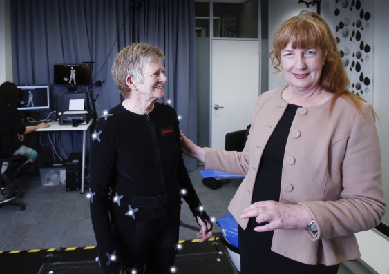 Professor Catherine Bridge (right) is determined to improve the accessibility of the built environment through inclusive design that attends to the needs of diversity. Former occupational therapist Penny Plumbe (left). Photo: Quentin Jones