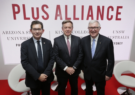 UNSW's Ian Jacobs, Michael Crow from ASU and King's Edward Byrne
