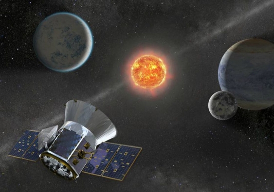 NASA's Transiting Exoplanet Survey Satellite,TESS, will search for planets beyond our solar system. Image: NASA.