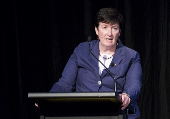 Jennifer Westacott, chief executive of the Business Council of Australia, delivers a keynote speech at UNSW Sydney.