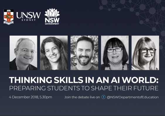 UNSW’s Grand Challenges and the NSW Department of Education will co-host a debate on the future of Artifical Intelligence