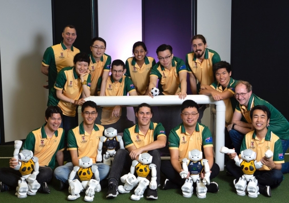 Members of the 2018 UNSW Sydney RoboCup team that will be competing in Robot Soccer World Championship in Montreal, Canada.