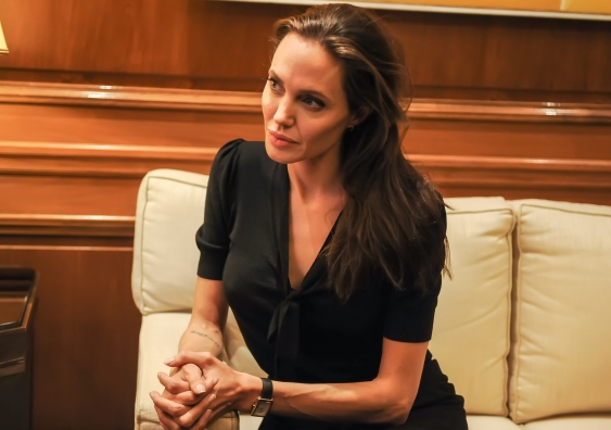 Actor and UNHCR special envoy Angelina Jolie during a meeting with Greek Prime Minister Alexis Tsipras in 2016. Photo: Ververidis Vasilis / Shutterstock.