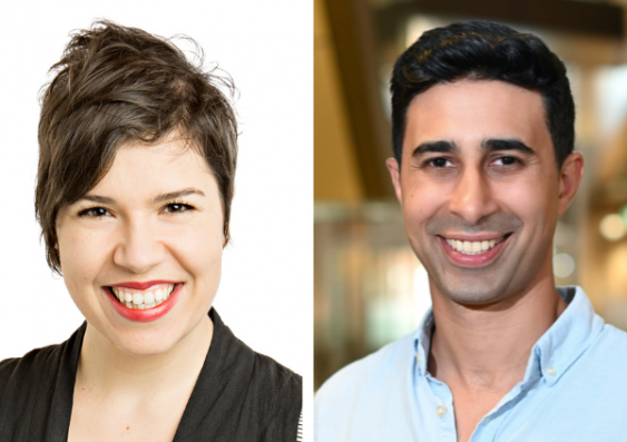 Drs Ursula Sansom-Daly and Murad Tayebjee are recipients of the 2023 Young Tall Poppy Science Awards. Photo: UNSW Sydney