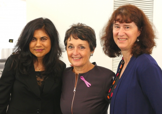 L-R: UNSW Scientia Professor Veena Sahajwalla; NSW Minister for Women, Pru Goward; ARC's Dr Fiona Cameron at the Women in Science symposium
