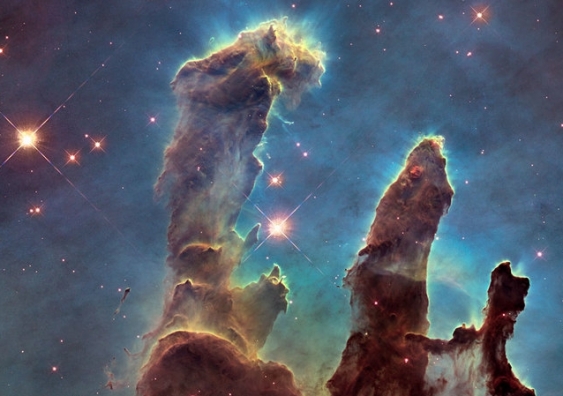The Hubble Space Telescope has viewed many heavenly wonders, such as the Eagle Nebula’s Pillars of Creation. NASA, ESA/Hubble and the Hubble Heritage Team