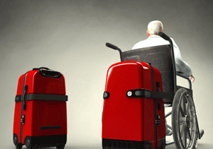 Joseph Louis Tan's luggage system for wheelchair users