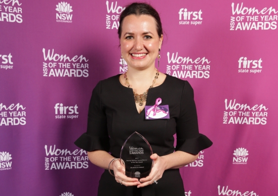 UNSW Scientia Fellow Dr Angelica Merlot has won the 2019 NSW Young Woman of the Year.
