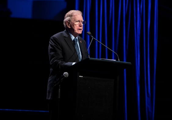 The Hon. Michael Kirby AC CMG speaking at the memorial service