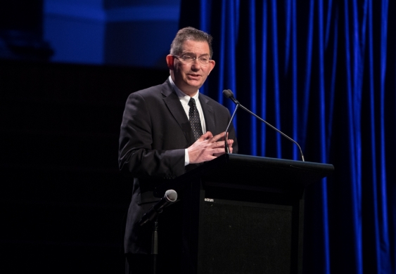Professor Ian Jacobs, President and Vice-Chancellor of UNSW Sydney at the memorial service