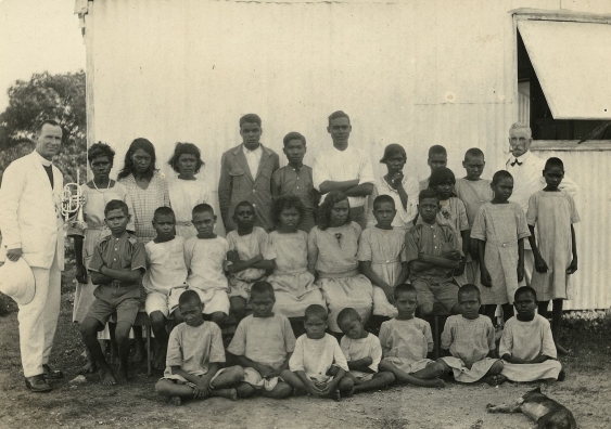 Stolen Generation children at the Kahlin Compound in Darwin, Northern Territory, Australia in 1921.