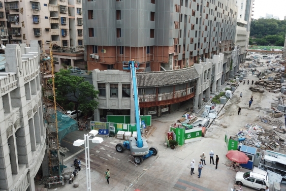 construction in the zen street area