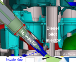Hydrogen-Diesel Direct Injection Dual-Fuel System