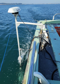 Using the multibeam echosounder during the artificial reef survey