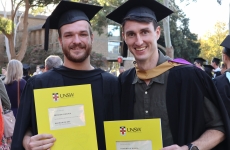 Brandon Jack and Dean Towers at their graduation
