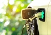An electric vehicle recharging