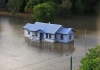 Flooded house in Brisbane floods, 2011