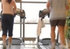 Exercise treadmill couple