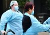 Health care workers wearing PPE