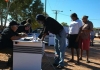 Aboriginal voters line up on election day
