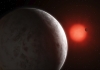 An artist's impression of the GJ887 planetary system.
