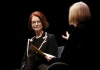 Julia Gillard chats to SBS's Jenny Brockie