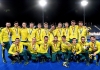 Australian Kookaburras team with their silver medals in Tokyo