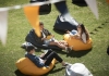 People on bean bags at open day 