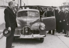 Prime Minister Ben Chifley introducing Australia’s own car, the Holden, at a manufacturing plant in Victoria in 1948. 