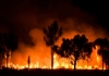 A bushfire in the Australian outback