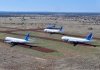 Aircraft in storage in Alice Springs