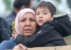 Asylum seeker mother and child