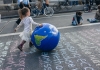 climate change protest girl