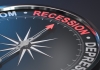 compass pointing to recession