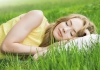 sleeping on grass