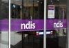 sliding doors to an ndis office
